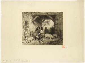 Os matadores de porcos de Charles Emile Jacque
