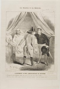 O prazer de uma consulta médica (placa 11) de Charles Emile Jacque