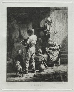 O Repasto de Charles Emile Jacque