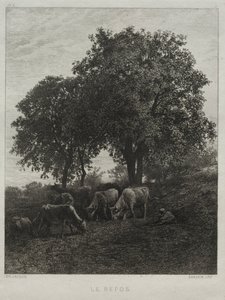 O repouso. de Charles Emile Jacque