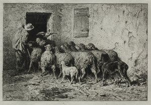 O Retorno, 1864. de Charles Emile Jacque