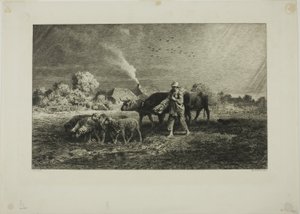 A tempestade de Charles Emile Jacque