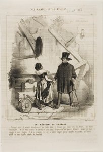 O Doutor do Teatro (placa 25) de Charles Emile Jacque