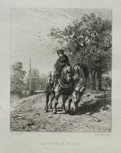 O Caminho do Reboque de Charles Emile Jacque