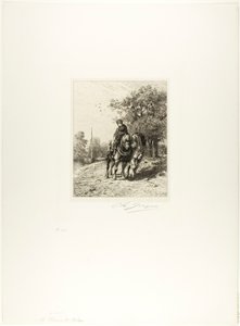 O caminho de reboque de Charles Emile Jacque