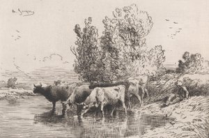 O Tronco, 1864. de Charles Emile Jacque