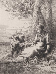 Uma Amizade, 1867., 1867. de Charles Emile Jacque