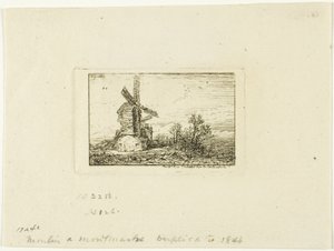 Moinho de vento de Charles Emile Jacque