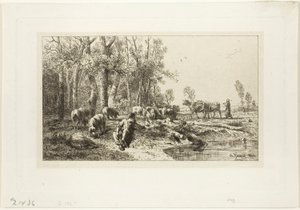 Inverno de Charles Emile Jacque