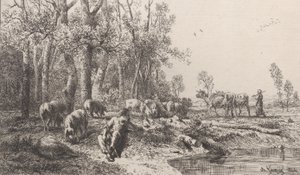 Inverno, 1864. de Charles Emile Jacque