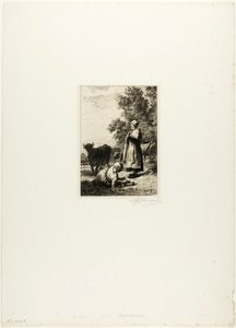Jovens vaqueiros de Charles Emile Jacque