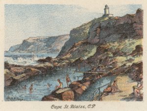 África do Sul: Cape St Blaize, CP (litografia a cores) de Charles Ernest Peers