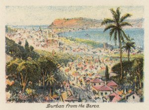 África do Sul: Durban a partir do Berea (litografia a cores) de Charles Ernest Peers