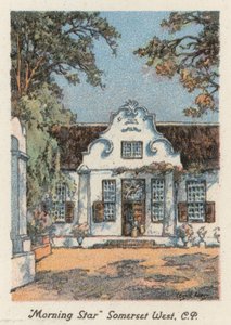 África do Sul: "Morning Star", Somerset West, CP (litografia a cores) de Charles Ernest Peers