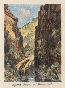 África do Sul: Wyllies Poort, N Transvaal (litografia a cores) de Charles Ernest Peers