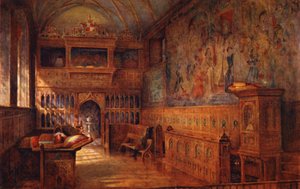 Casa de Knole: A Capela (litografia a cores)