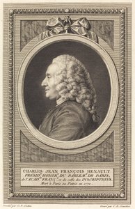 Charles Jean François Henault de Charles Etienne Gaucher after Charles Nicolas Cochin II