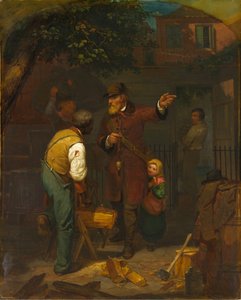Um imigrante alemão perguntando seu caminho de Charles F. Blauvelt