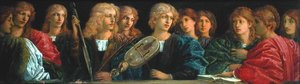 Músicos (óleo sobre painel)