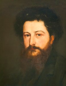 Retrato de William Morris na casa dos trinta, c.1870 (óleo sobre tela)