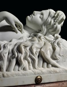 Uma figura em tamanho natural de Rhodopis no pedestal, 1862 de Charles Francis Fuller