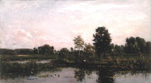 Uma Curva no Rio Oise de Charles Francois Daubigny