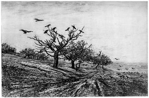Raven Tree, 1840-1875, 1924 de Charles Francois Daubigny