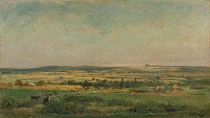 colheita de grãos de Charles Francois Daubigny