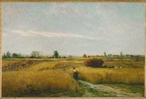 Colheita (pintura sobre tela) de Charles Francois Daubigny