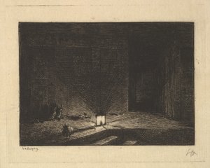 Interior de uma pousada, 1861-62. de Charles Francois Daubigny