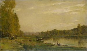 Paisagem no Oise de Charles Francois Daubigny