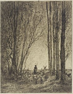 Retorno do rebanho de Charles Francois Daubigny