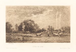 Lua Nascente (entregue a lua) de Charles Francois Daubigny
