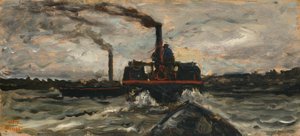 Barco de rio de Charles Francois Daubigny