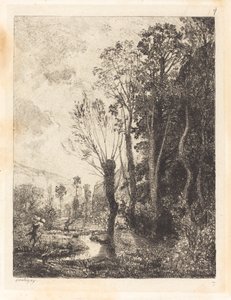 Sátiro (O Sátiro) de Charles Francois Daubigny