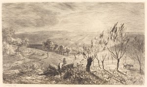 Nascer do sol (Le Lever du soleil) de Charles Francois Daubigny