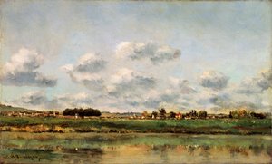 Os bancos do Oise, 1859. de Charles Francois Daubigny