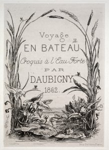 A viagem de barco de Charles Francois Daubigny