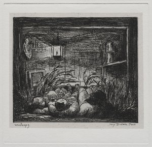 A viagem de barco: dormir a bordo do "Botin" (noite no barco) de Charles Francois Daubigny