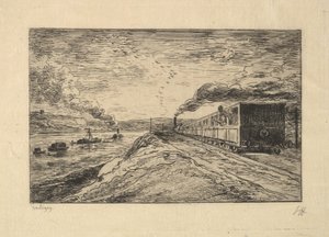 A partida, 1861. de Charles Francois Daubigny