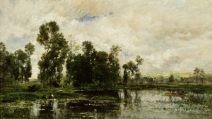 A margem da lagoa de Charles Francois Daubigny