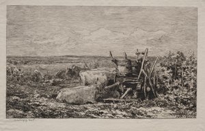 A colheita da uva de Charles Francois Daubigny