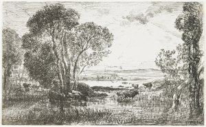 O motor hidráulico, 1862 de Charles Francois Daubigny