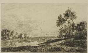 O Sena em Port Maurin de Charles Francois Daubigny