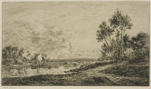 O Sena em Port Maurin de Charles Francois Daubigny