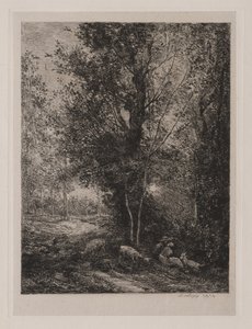O pastor e a pastora, 1874. de Charles Francois Daubigny