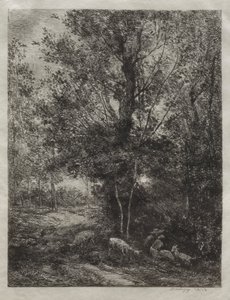 O Pastor e a Pastora de Charles Francois Daubigny
