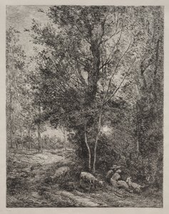 O Pastor e a Pastora de Charles Francois Daubigny