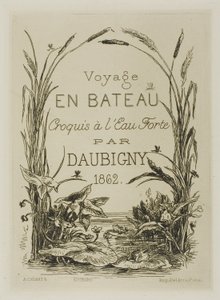 Título Frontispício de página do álbum de Charles Francois Daubigny