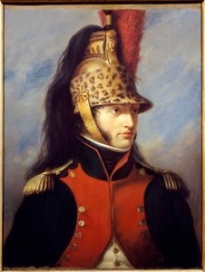 Retrato de Louis Bonaparte (1778-1846) em uniforme de coronel do 5º regimento de dragões Pintura de Charles Francois Jalabert (1819-1901) 1852 Malmaison musee du chateau - Retrato de Louis Bonaparte (1778-1846) em uniforme de coronel do 5º regimento de dra